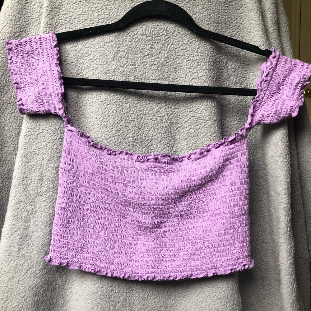 Strapless crop top